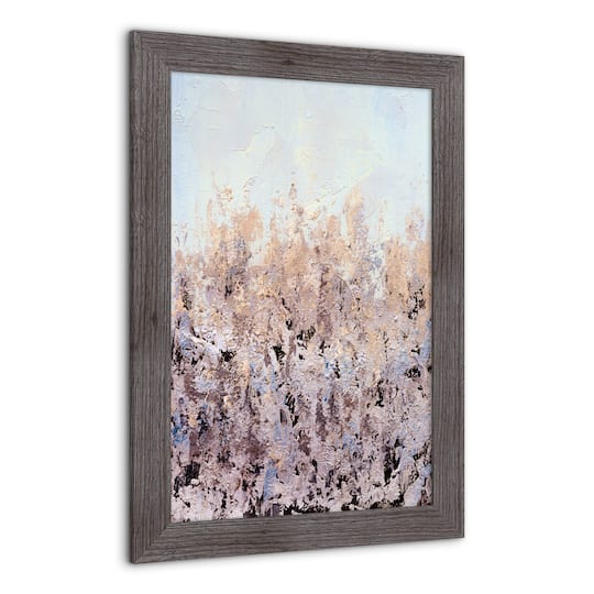 Blush Paint 16" x 24" Western Gray Framed Print